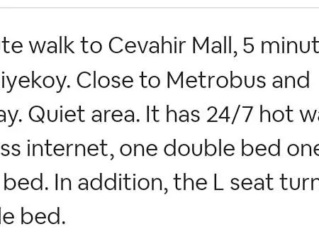 Great Location, 2 Bedrooms,cevahir Mall Διαμέρισμα *